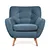 Armchair with cornucopia secretary armchair century Eclectic - 捷报比分